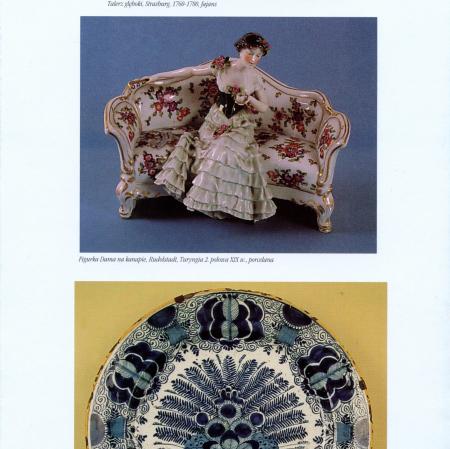 jedna ze stron folderu przedstawia miniaturki zdjęć różnych ceramicznych naczyń