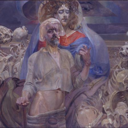 Jacek Malczewski, Scena symboliczna, 1919 r. Zbiory Muzeum Sztuki w Łodzi