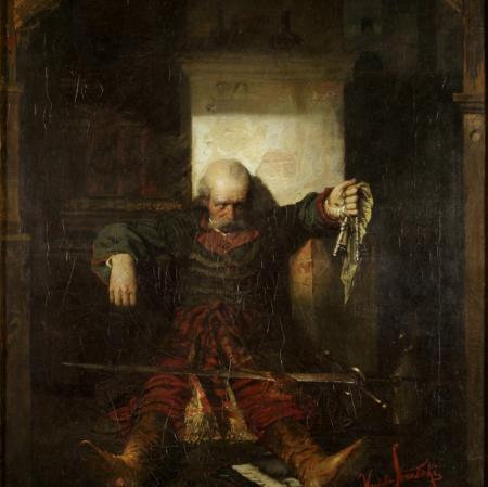 Wandalin Strzelecki, Ostatni klucznik Horeszkowa, 1882 r. Zbiory Muzeum Sztuki w Łodzi