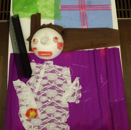 Jedna z prac wykonanych podczas warsztatów "Eko inspiracje".