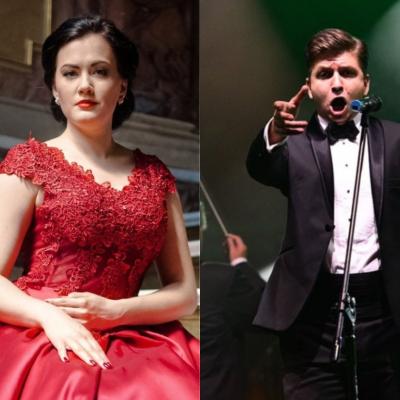 Kolaż zdjęć kobiety i mężczyzny