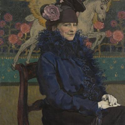 Józef Mehoffer, Portret żony artysty, 1913 r., zbiory Muzeum Sztuki w Łodzi