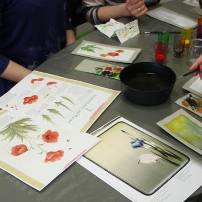 Warsztaty malowania na jedwabiu