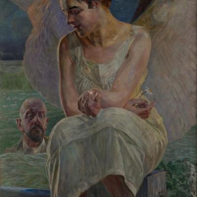 Jacek Malczewski, Intermezzo, 1918, zbiory Muzeum Pałac Herbsta, oddziału Muzeum Sztuki w Łodzi