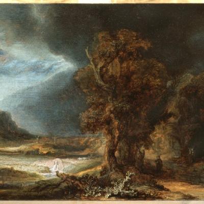 Rembrandt van Rijn, Krajobraz z miłosiernym Samarytaninem 