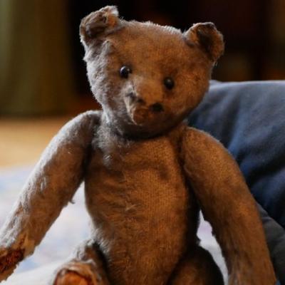 Zbliżenie na brązowego pluszowego misia