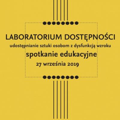 Plakat spotkania „Laboratorium dostępności” 