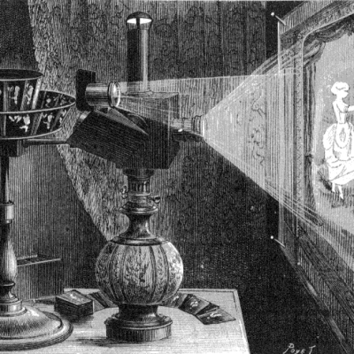 Praksinoskop, 1882 r., źródło Wikimedia Commons